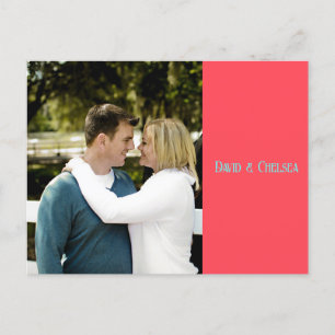 Carte postale Turquoise et corail