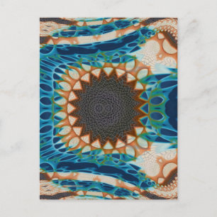 Carte Postale Turquoise Gold Sun Southwestern Art