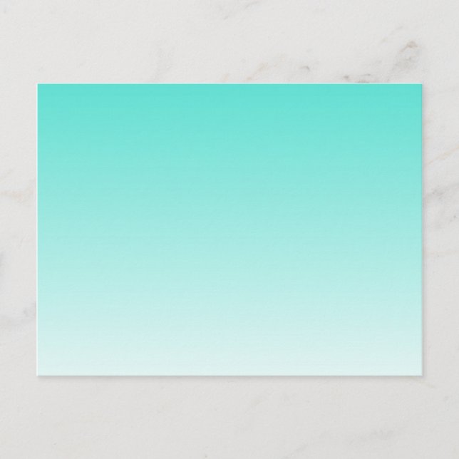 Carte Postale Turquoise Ombre Vide (Devant)