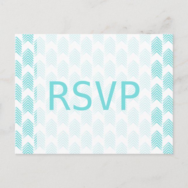 Carte Postale Turquoise Tribal Arrows Response (Devant)