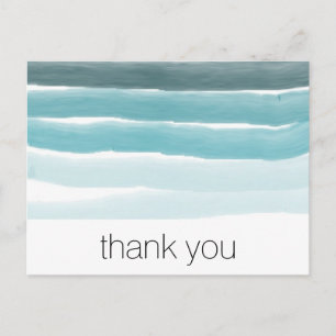 Carte postale turquoise Watercolor
