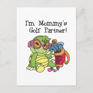 Carte Postale Turtle Mommy's Golf Partner T-shirts et cadeaux