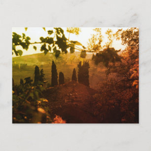 Carte Postale Tuscany sunset