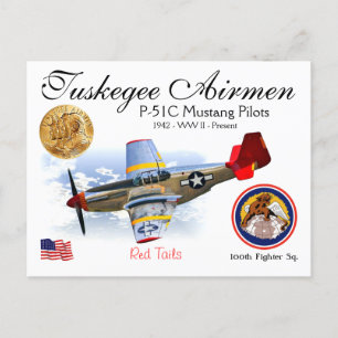 Carte postale Tuskegee Airmen