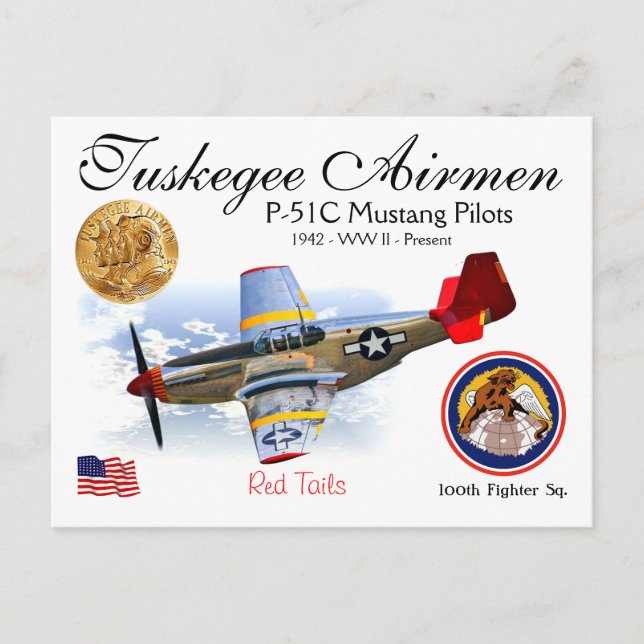 Carte postale Tuskegee Airmen (Devant)