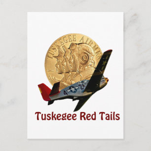 Carte Postale Tuskegee Red tail