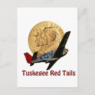 Carte Postale Tuskegee Red tail