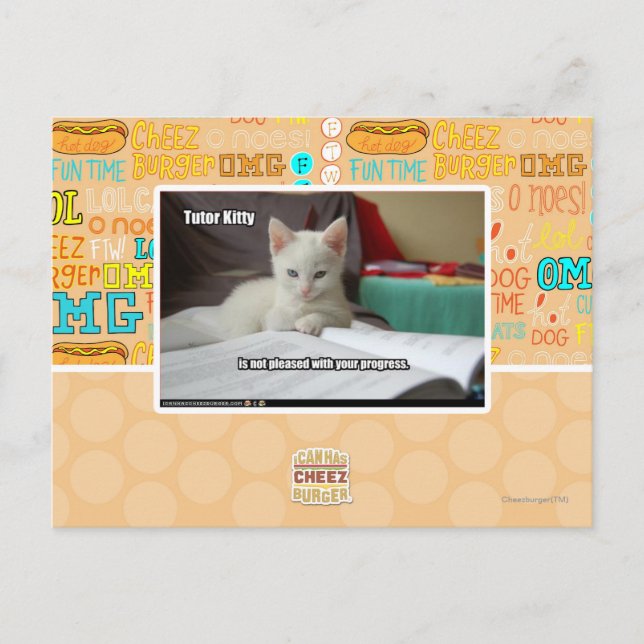 Carte Postale Tutor Kitty (Devant)