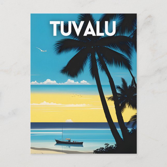 Carte Postale Tuvalu Travel Poster (Devant)