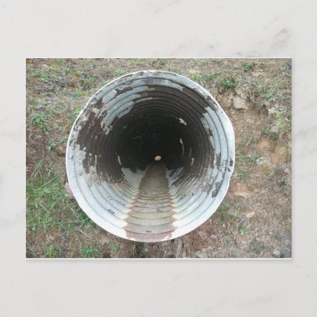 Carte Postale Tuyau de drainage (Devant)