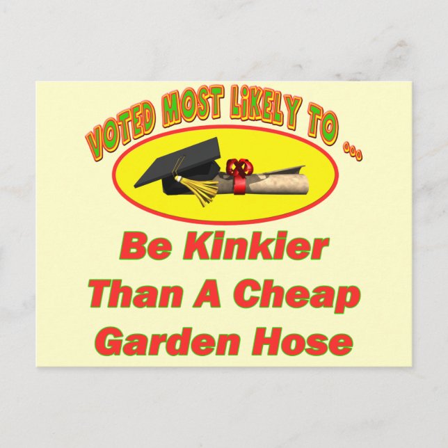 Carte Postale Tuyau Kinky Garden (Devant)