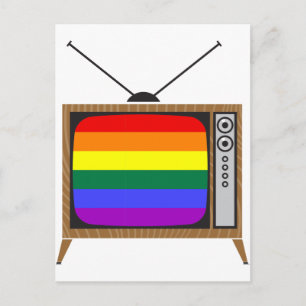 CARTE POSTALE TV LGBT