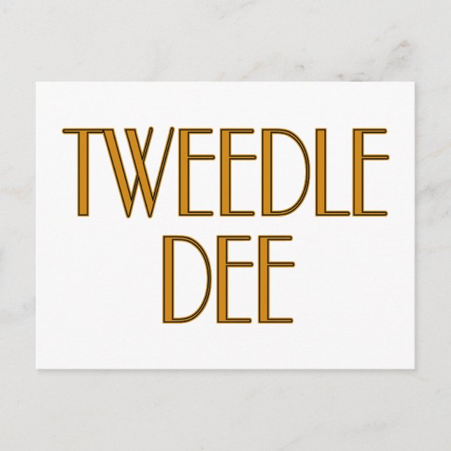 Carte Postale Tweedle Dee (Devant)