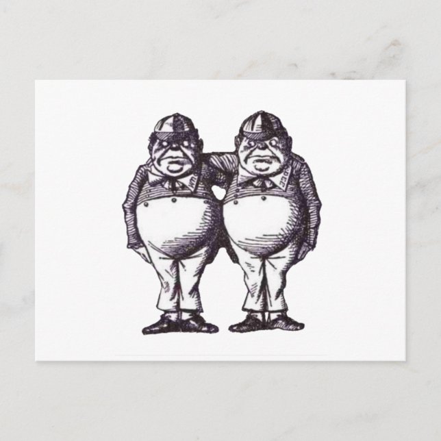 Carte Postale Tweedles (Devant)