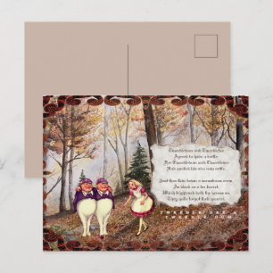Carte Postale Tweetle Dee Tweetle Dum Song