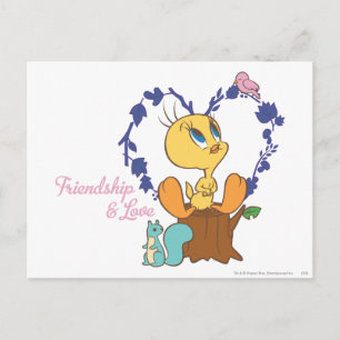 Carte Postale TWEETY™ "Amitié et amour"