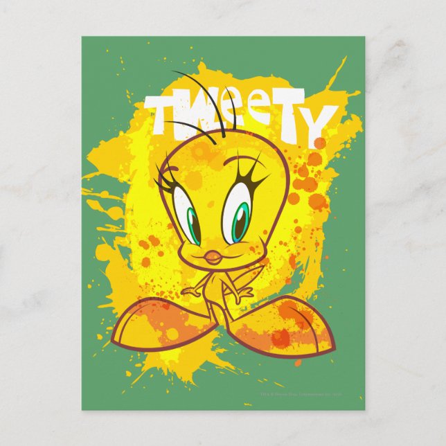 Carte Postale TWEETY™ avec nom (Devant)