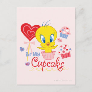 Carte Postale TWEETY™ Be My Cupcake