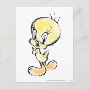 Carte Postale TWEETY™ - Fait à la main