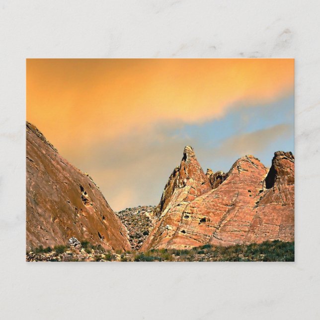 Carte Postale Twilight at Valley of Fire State Park, Postcard (Devant)