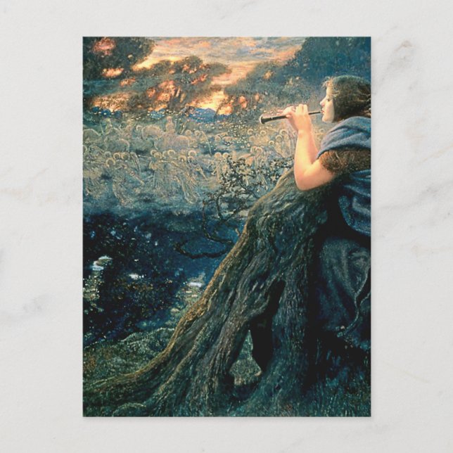 Carte Postale “Twilight Fantasy” d'Edward Robert Hughes (Devant)