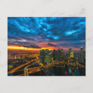 Carte Postale Twilight Manhattan City Skyline