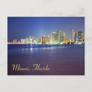 Carte Postale Twilight Miami, Floride