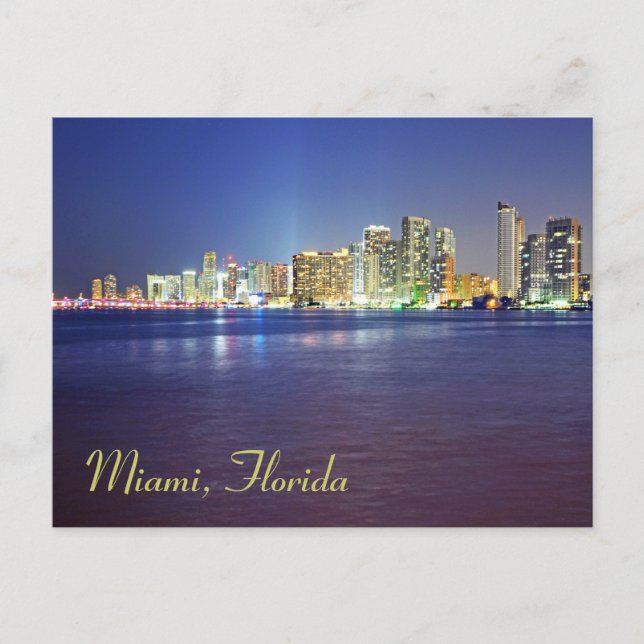 Carte Postale Twilight Miami, Floride (Devant)