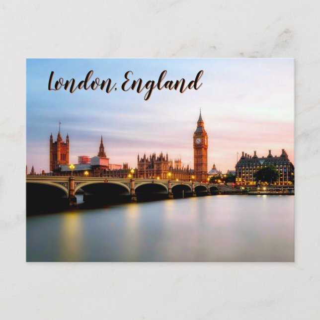Carte Postale Twilight Over Westminster – London (Devant)