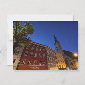 Carte Postale Twilight Street Vue sur Wasserburg am Inn