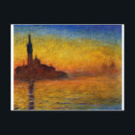 Carte Postale Twilight, Venise par Claude Monet<br><div class="desc">Impressionnisme de belles images d'artistes légendaires</div>