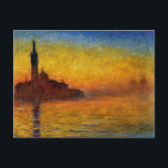 Carte Postale Twilight, Venise par Claude Monet<br><div class="desc">Twilight, Venise par Claude Monet Date d'achèvement : Style 1908 : Genre d'impressionnisme : cityscape Tags : Paysage, chaud, couleurs, mer, océan, Claude Monet, Beaux-Arts, Impressionnisme, Paysages (Beaux-Arts), Artistes, Beaux-Arts d'Artiste, Peintures de Venise (Monet), Lieux (Monet), Beaux-Arts par Mouvement, Paysages, Impressionnisme français, Maîtres modernes, Beaux-Arts (Meilleures ventes), Voyage, Venise, Beaux-Arts...</div>