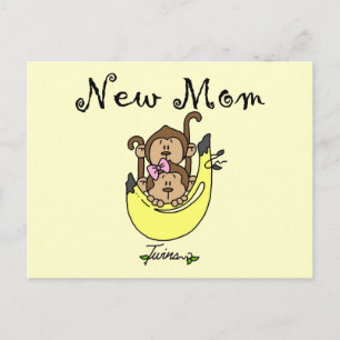 Carte Postale Twin Boy and Girl New Mom Tshirts