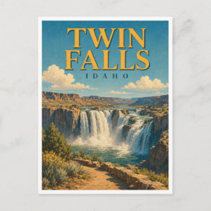 Carte Postale Twin Falls Idaho Shoshone Falls GeoSaga