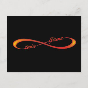 Carte Postale Twin Flame symbole d'infini