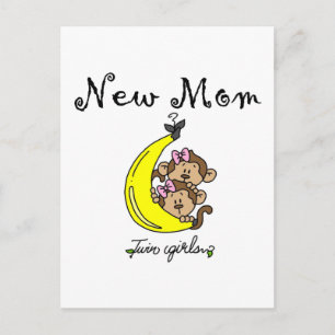 Carte Postale Twin Girls New Mom T-shirts et cadeaux