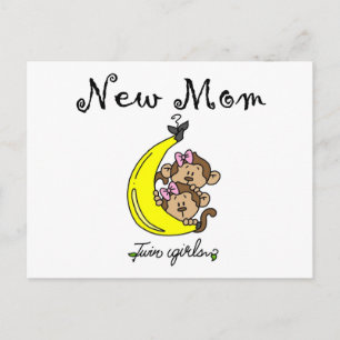 Carte Postale Twin Girls New Mom T-shirts et cadeaux