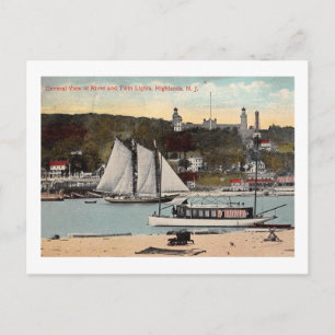 Carte Postale Twin Lights, Highlands, NJ Vintage