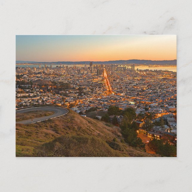 Carte postale Twin Peaks, San Francisco, Californi (Devant)
