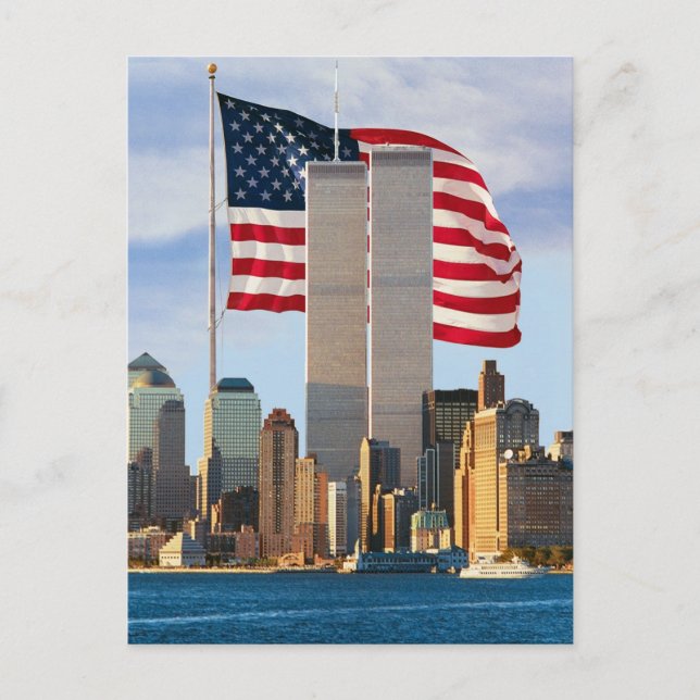Carte Postale Twin Tower America (Devant)