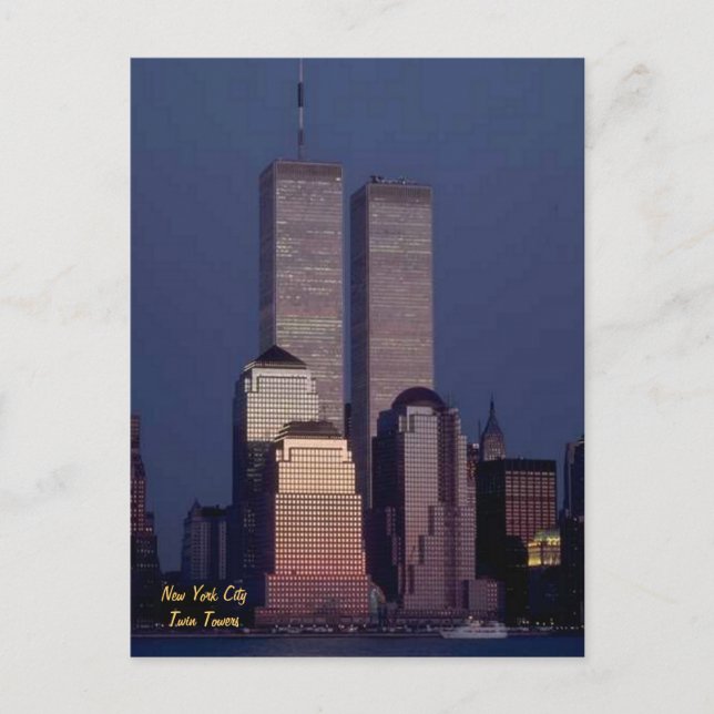 Carte Postale Twin Towers (Devant)