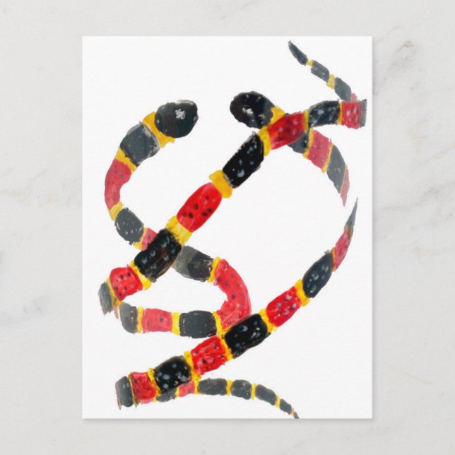 Carte Postale Twinning Snake Art (Devant)