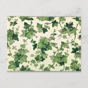 Carte Postale Twisting Ivy Feuille Motif