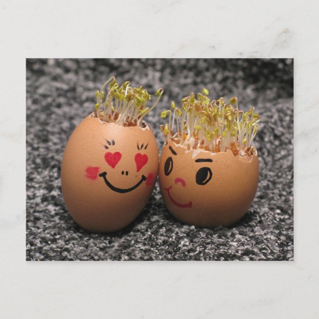 Carte Postale Two eggmen Dating (Devant)