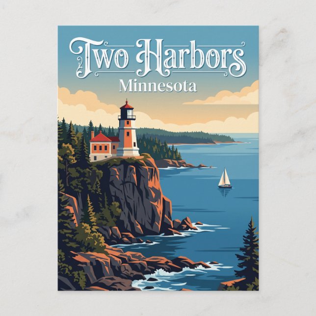 Carte Postale Two Harbors, Minnesota (Devant)