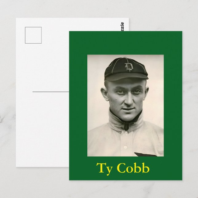 Carte postale Ty Cobb (Devant / Derrière)