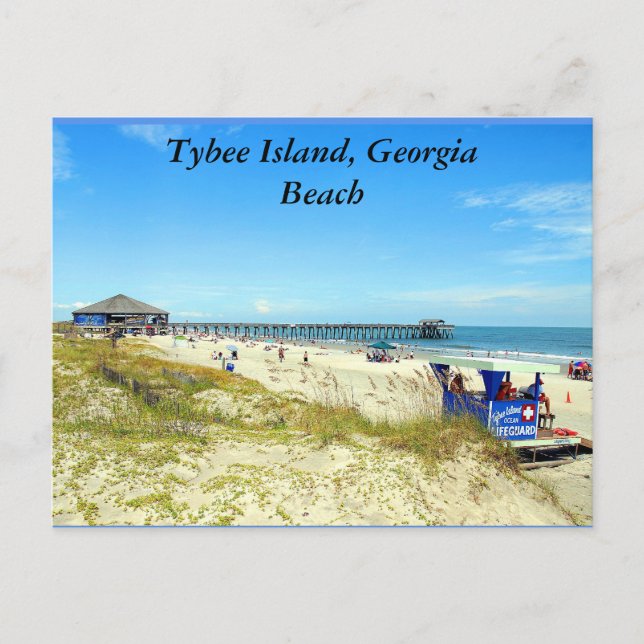 Carte Postale Tybee Island, Georgia Beach (Devant)