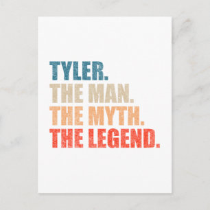 Carte Postale Tyler l'homme le mythe la légende