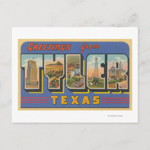 Carte Postale Tyler, TexasScènes de grandes lettresTyler, TX