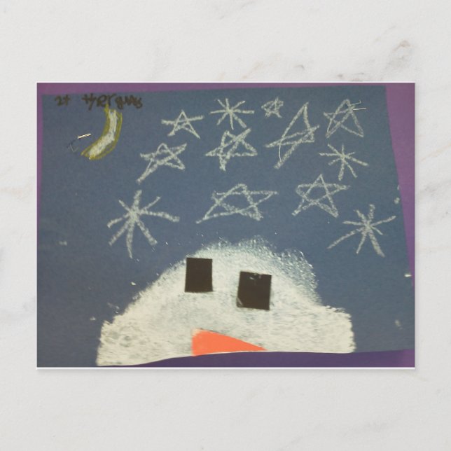 Carte Postale Tyler's Snowman (Devant)